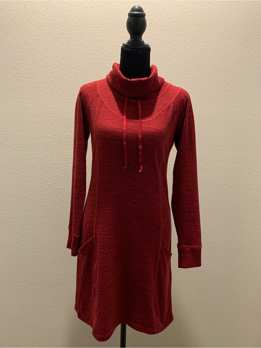 Kuhl Red Cowl Neck Knit Dress (Size XS)